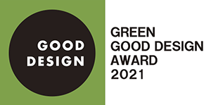 Good Design Logo. Green Good Design Award 2021