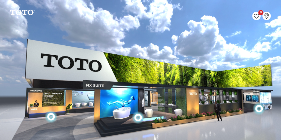 Image of TOTO's Virtual Showroom home page