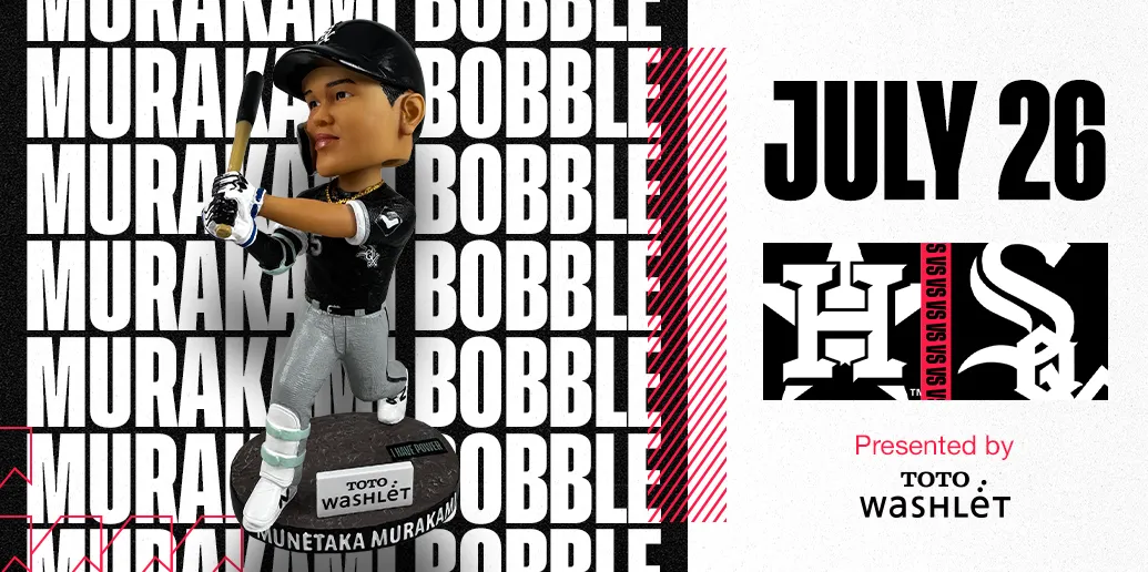 Munetaka Murakami TOTO WASHLET bobblehead and July 26 White Sox promotion