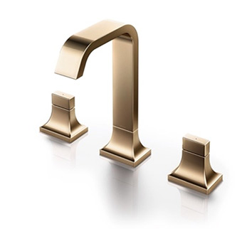 The GC Widespread Faucet provides knob handles