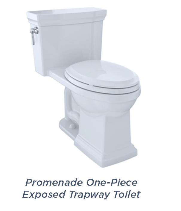 Promenade One-Piece Exposed Trapway Toilet